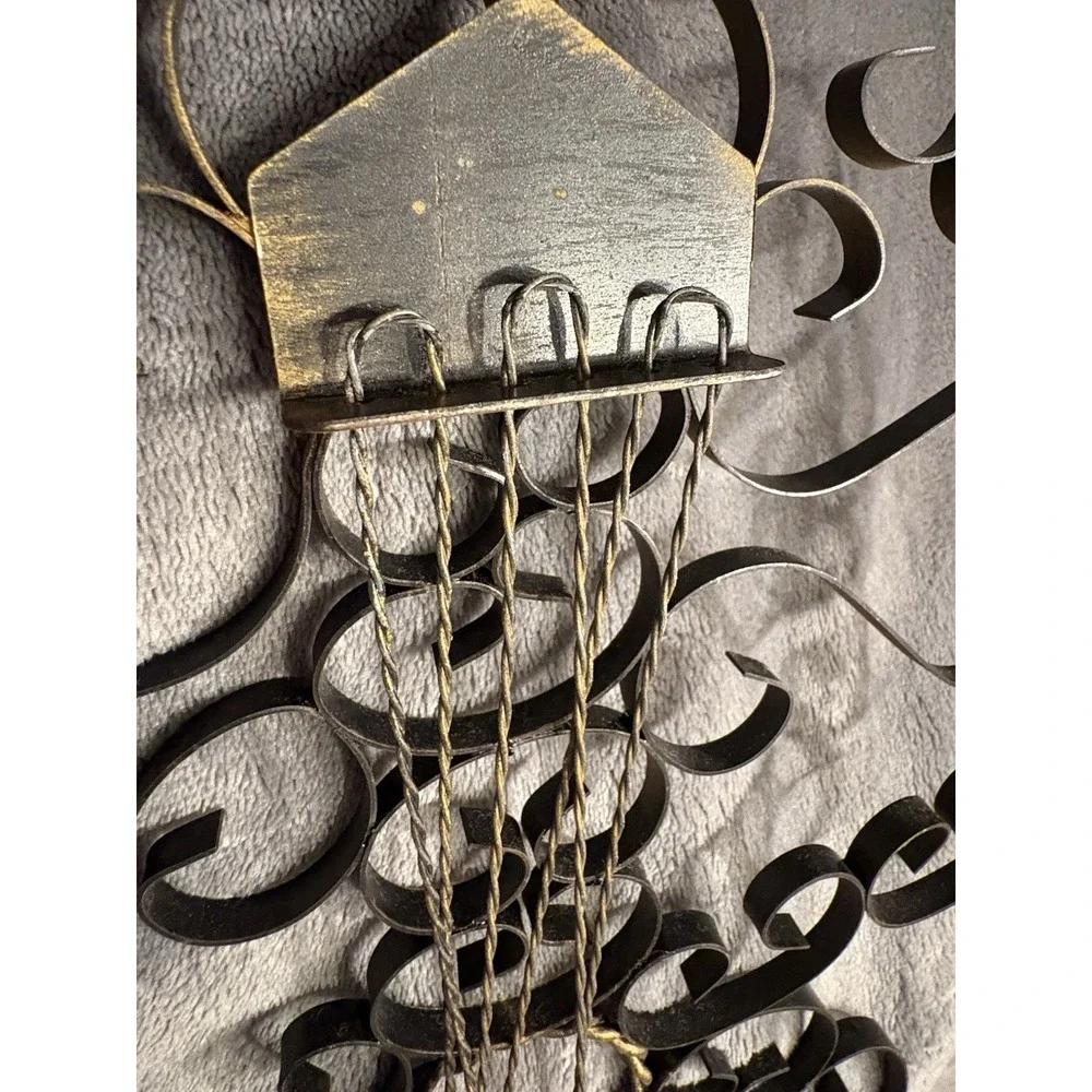 Vintage Mid-Century Wrought Iron Guitar Wall Art - 25